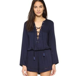 Faithfull the Brand lace-up Romper
